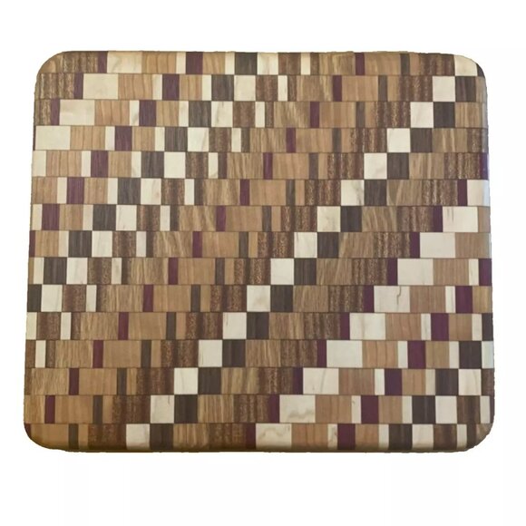 Cutting Board Walnut Sapele Purple Heart Maple Cherry Oak Hardwoods Hand Crafted - Picture 3 of 8